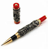 AAA JINHAO brand gray double Dragon embossment roller ball pen