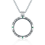 100% Authentic 925 Sterling Silver Mystery Forest Power Box Floating Locket