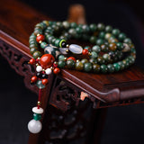 BOEYCJR 108 Natural Stone Beads Bangles&Bracelets Handmade Jewelry Charm Buddha Beads