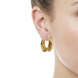 Modern Gold Hoop Earrings Geometric Jewelry Stand Out Quality Design Luxury Bijoux