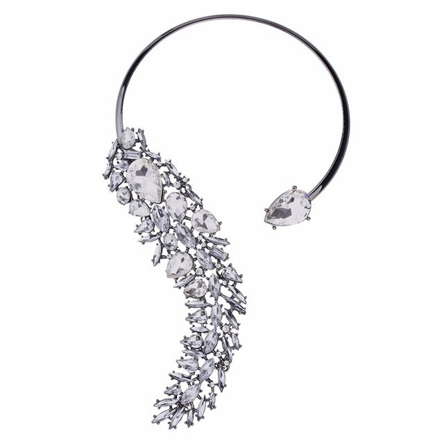 Bohemian Luxury Crystal Beads Cuff Collar Choker Necklace