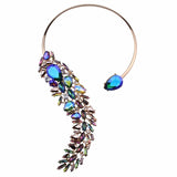 Bohemian Luxury Crystal Beads Cuff Collar Choker Necklace