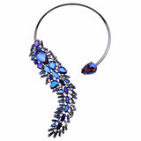 Bohemian Luxury Crystal Beads Cuff Collar Choker Necklace