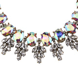 Maxi Rhinestone Bib Collier Femme Beads Collar Chokers Pendant Statement Necklace