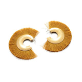 Bohemian Statement Tassel Vintage Round Long Big Drop Earrings