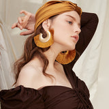 Bohemian Statement Tassel Vintage Round Long Big Drop Earrings