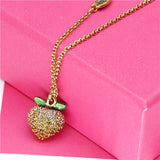 Boshuolin Juicy Fresh Fruits Wind Mini-Peach  Clavicle Chain Necklace