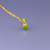 Boshuolin Juicy Mini-Small Qinglong Glaze Green Lovely Small Dinosaur Necklace