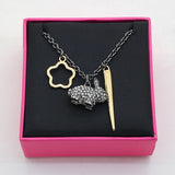 Boshuolin Juicy Rabbit Hollow Out Flower Cone Many Fall Can Adjust Sweater Chain Necklace