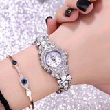 Bracelet Watch Women Fashion Luxury Designer Dress High Quality Stainless Steel Strap Silver Gold Rose Gold Quartz Wristwatch #W