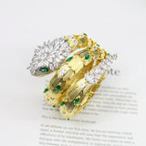 High-Grade Luxury Snake Necklace Gold Micro With Large Snake Collar