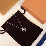 Pure 925 Sterling Silver Jewelry Flower Pendant