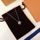 Pure 925 Sterling Silver Jewelry Flower Pendant