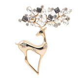 CINDY XIANG Rhinestone Deer Brooches