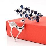 CINDY XIANG Rhinestone Deer Brooches