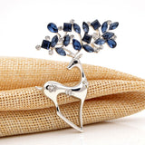 CINDY XIANG Rhinestone Deer Brooches