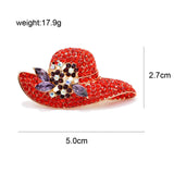 CINDY XIANG Rhinestone Hat Brooches