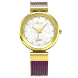 Casual Dress WBrands Geneva Stainless Steel Bracelet Gold Watch