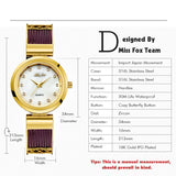 Casual Dress WBrands Geneva Stainless Steel Bracelet Gold Watch