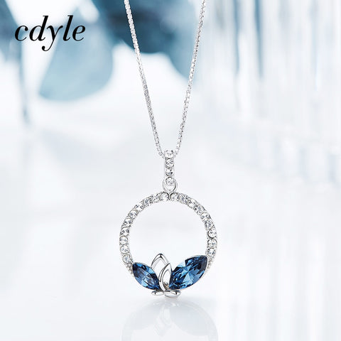 Cdyle Sterling Silver Swarovski Necklace Chain