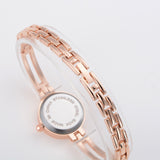 Stainless Steel Chain Wrist Watches Diamond Small Dial Quartz Design