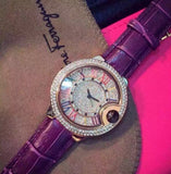 Rhinestone Mashali  Roman Numerals Dial crystal Watch