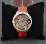 Rhinestone Mashali  Roman Numerals Dial crystal Watch