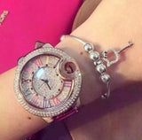 Rhinestone Mashali  Roman Numerals Dial crystal Watch