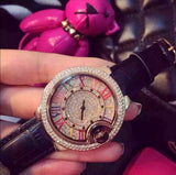Rhinestone Mashali  Roman Numerals Dial crystal Watch