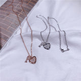 S925 pure silver chain key clavicle necklace