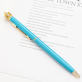 Creative 1.0 mm Cute Kawaii Diamond Pen Golden Crown Ballpoint Pens