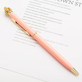 Creative 1.0 mm Cute Kawaii Diamond Pen Golden Crown Ballpoint Pens