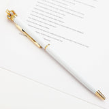 Creative 1.0 mm Cute Kawaii Diamond Pen Golden Crown Ballpoint Pens