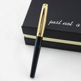 DIKA WEN Blue metal pen Gel pen 0.5mm nib Learn office school stationery Gift Luxury pen hotel business Writing ballpoint pen