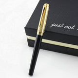 DIKA WEN Matte Black Ink Gold clip Signature Ballpoint Pen