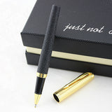 DIKA WEN Matte Black Ink Gold clip Signature Ballpoint Pen