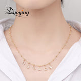 Zircon Pave Letter Necklaces Personalized Custom Name Necklaces