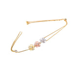 Dazz Classic Tricolor Copper AAA Zircon Flower Bracelet