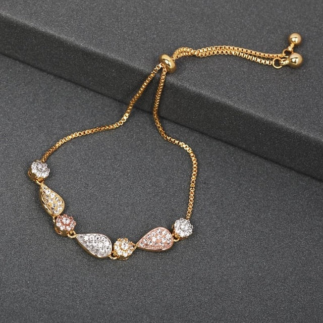 Dazz Designer Plant Pine Nuts 3A Cubic Zircon Pie Opponent Bracelet