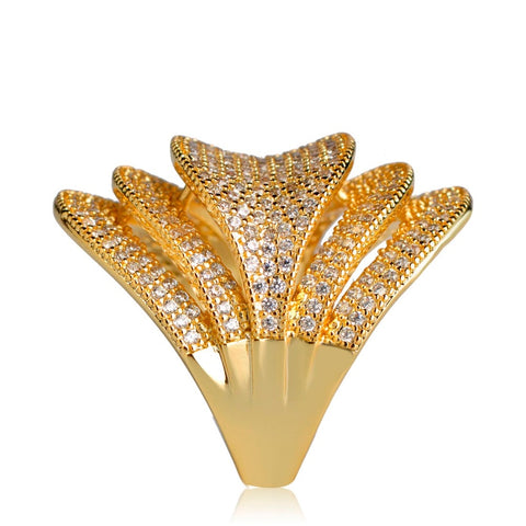 Dazz Exaggerated Oval Zircon Rings