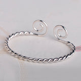 Dazz Fashion Round Bangle Copper Sliver Color Jewelry