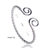 Dazz Fashion Round Bangle Copper Sliver Color Jewelry