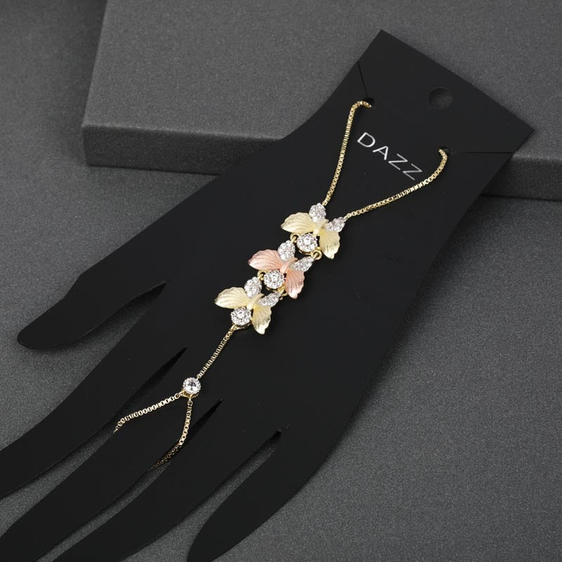 Dazz Luxury Bracelet Three Color Frosted Copper AAA Zircon Nigeria