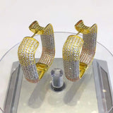 Dazz Luxury Geometric Square Big Dangle Earrings