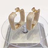 Dazz Luxury Geometric Square Big Dangle Earrings