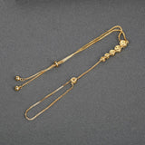 Dazz Luxury Summer Round Bracelet 3 Color Zircon Gold Color Double Layer