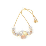 Dazz New Fashion Flower Zircon Bracelet Stackable Copper Jewelry