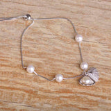 Dazz Simulated Pearl Copper Zircon Bracelets