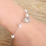 Dazz Simulated Pearl Copper Zircon Bracelets