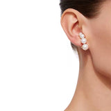 Designer Jewelry Fashion Gradient Pearl Earrings Gold Stud Earrings